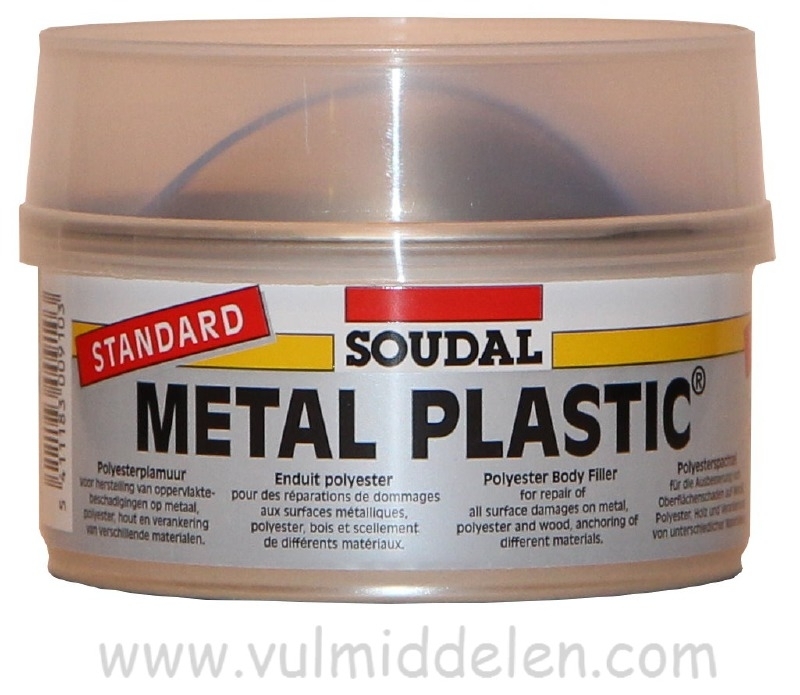 Soudal Metal Plastic 250gr Plamuur vulmiddelen