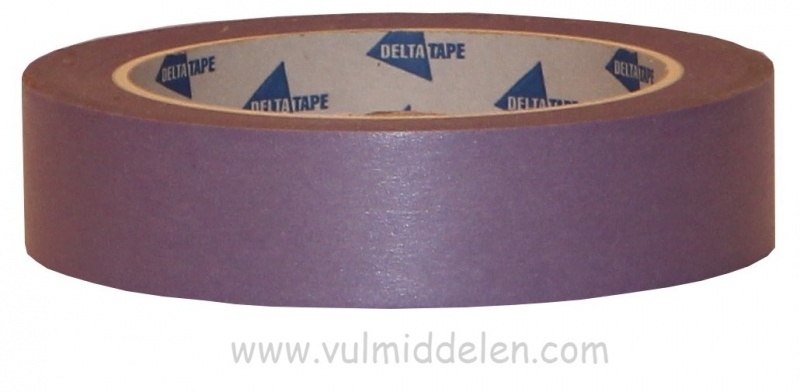 tape washi paarse afplaktape 24 mm x 50 mtr