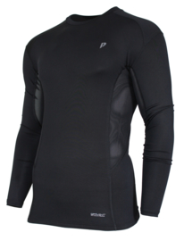 Donnay Heren - Baselayer shirt lange mouw - Zwart