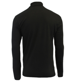 Campri Heren - Skipully - shirt met col - Zwart