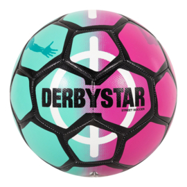 Derbystar Street Soccer Ball Mint-Pink-Black