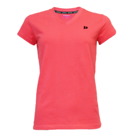 Donnay Dames - T-shirt Lois - Koraal Rood/roze