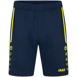 JAKO Trainingsshort Allround marine/fluogeel