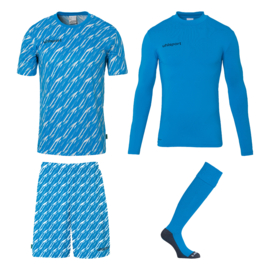 Uhlsport Progressive Goalkeeper Bundle Cyan / White