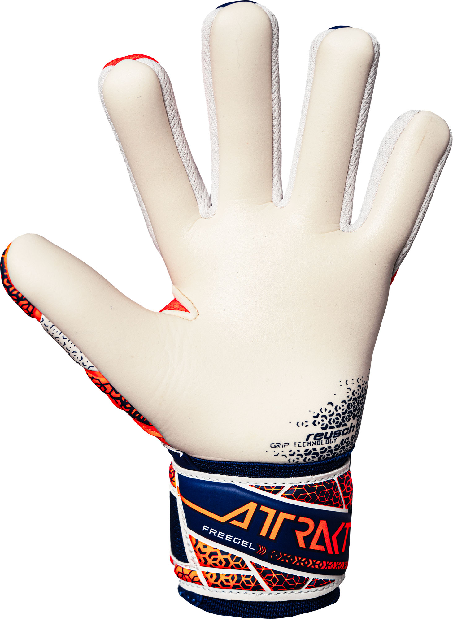 Reusch Attrakt Freegel Gold NC Junior shock orng/energ blue