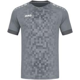 Jako Shirt Pixel KM Steengrijs