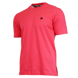 Donnay Heren - T-Shirt Vince - Koraal Rood/roze