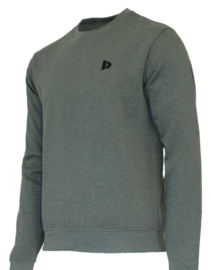 Donnay Junior - Fleece Crew Sweater Ian - Legergroen gemêleerd