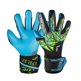 Reusch Attrakt Aqua black/fluo lime/aqua