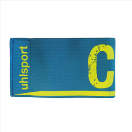 Uhlsport Aanvoerdersband junior  cyaan/wit