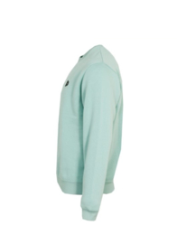 Donnay Heren - Fleece Crew Sweater Dean - Saliegroen