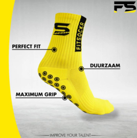 Fitsockr Chaussettes antidérapantes Jaune