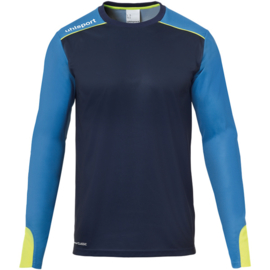 Uhlsport Tower Goalkeeper Shirt Navy / Night Blue / Fluo Yellow