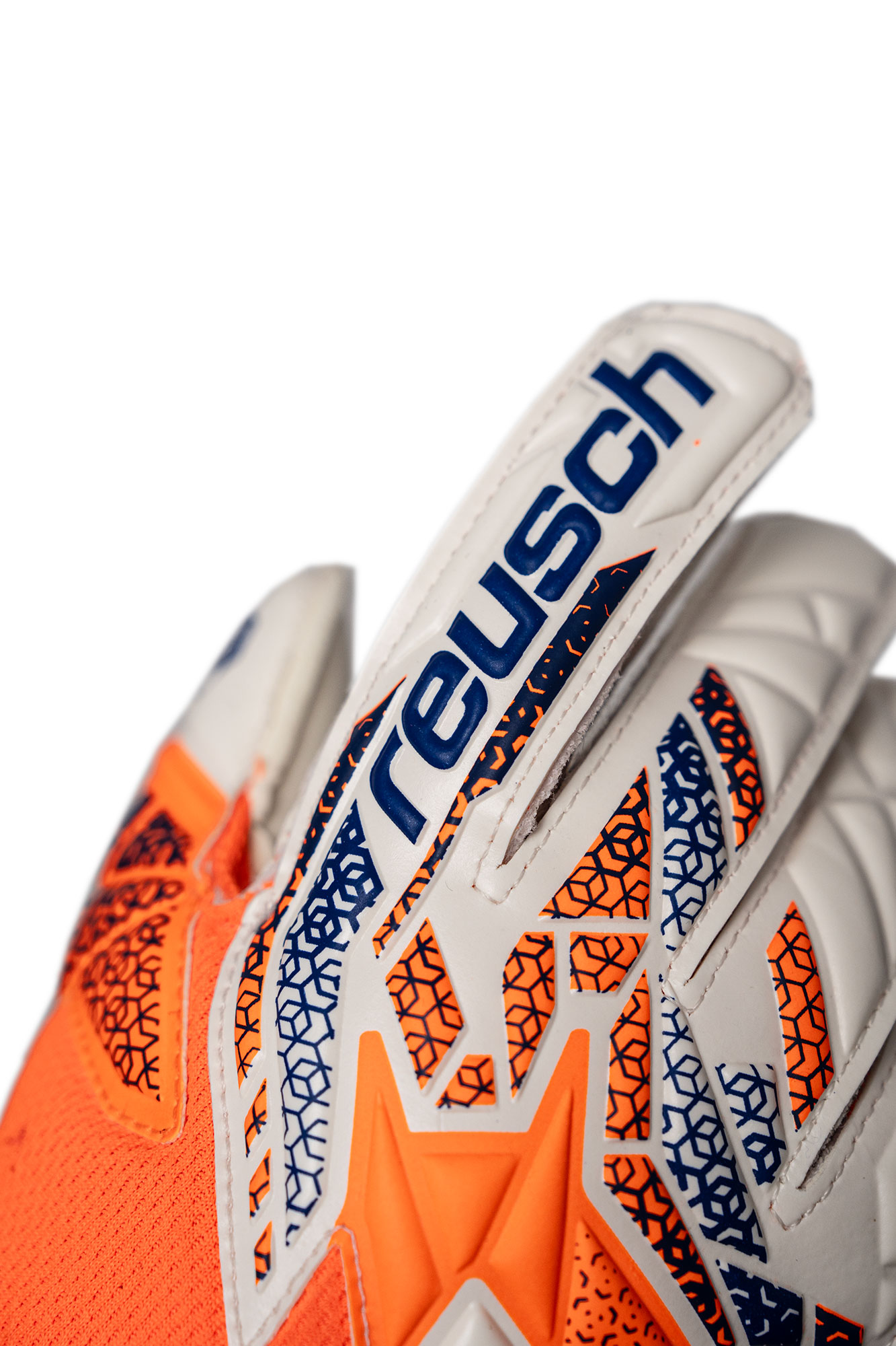 Reusch Attrakt Silver Junior shock orng/energ blue