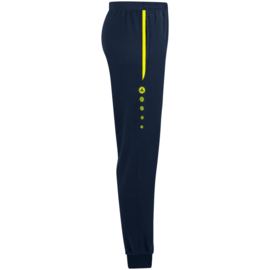 JAKO Vrijetijdsbroek Allround marine/fluogeel