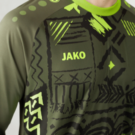 Jako Tropicana Keepershirt Kaki/Fluogroen