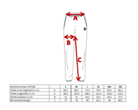 Donnay Heren - Joggingbroek rechte pijp Sky - Blauwgrijs