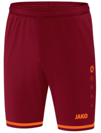 Jako Short Striker 2.0 Wijnrood/Fluo Oranje