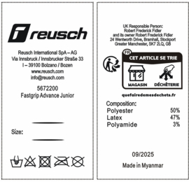 Reusch Fastgrip Advance Junior