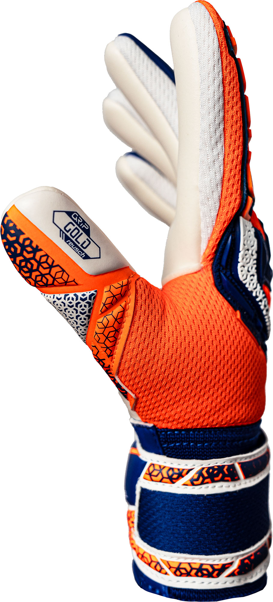 Reusch Attrakt Freegel Gold NC Junior shock orng/energ blue