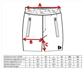 Donnay Heren - Korte joggingbroek Nick -Donkergrijs gemêleerd