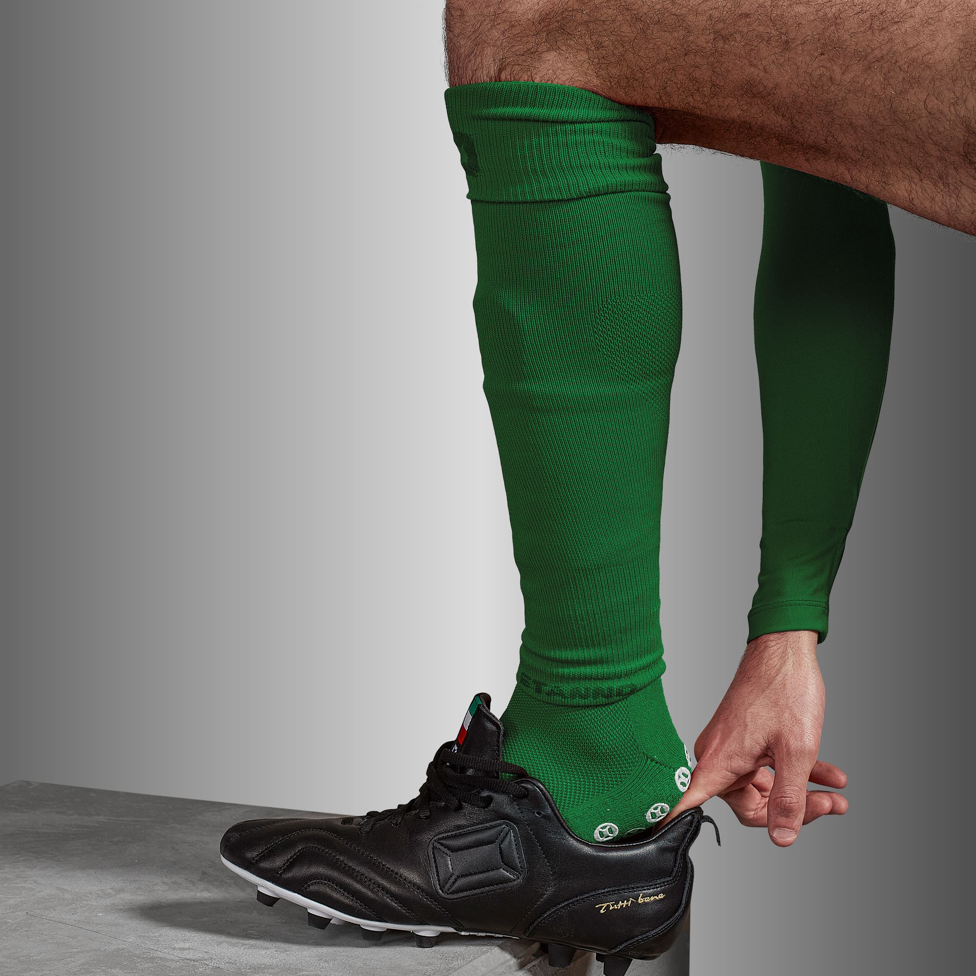 Stanno Move Footless Socks Green