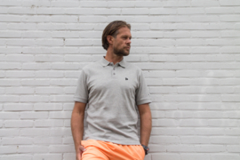 Donnay Heren - Polo shirt Noah - Lichtgrijs gemêleerd