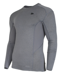 Donnay Heren - Baselayer shirt lange mouw - Grijs gemêleerd