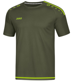 JAKO T-shirt/Shirt Striker 2.0 KM Kaki/Fluogroen