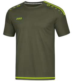 Jako T-shirt/Shirt Striker 2.0 KM Kaki/Fluogroen