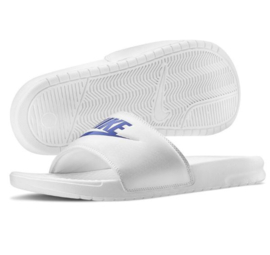 Nike Benassi "Just Do It" (White Varsity Royal)