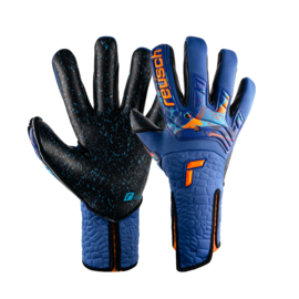 Reusch Attrakt Fusion Strapless AdaptiveFlex blue/shocking orange / black