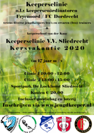 keepersclinic kerstvakantie 2020 V.V. Sliedrecht