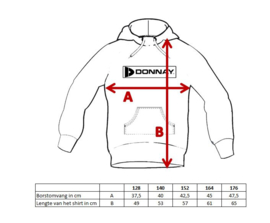 Donnay Heren - Sweater met capuchon David - Zilvergrijs