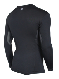 Donnay Heren - Baselayer shirt lange mouw - Zwart