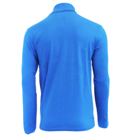 Campri Heren - Skipully - shirt met col - Cobaltblauw