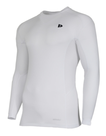 Donnay Heren - Baselayer shirt lange mouw - Wit