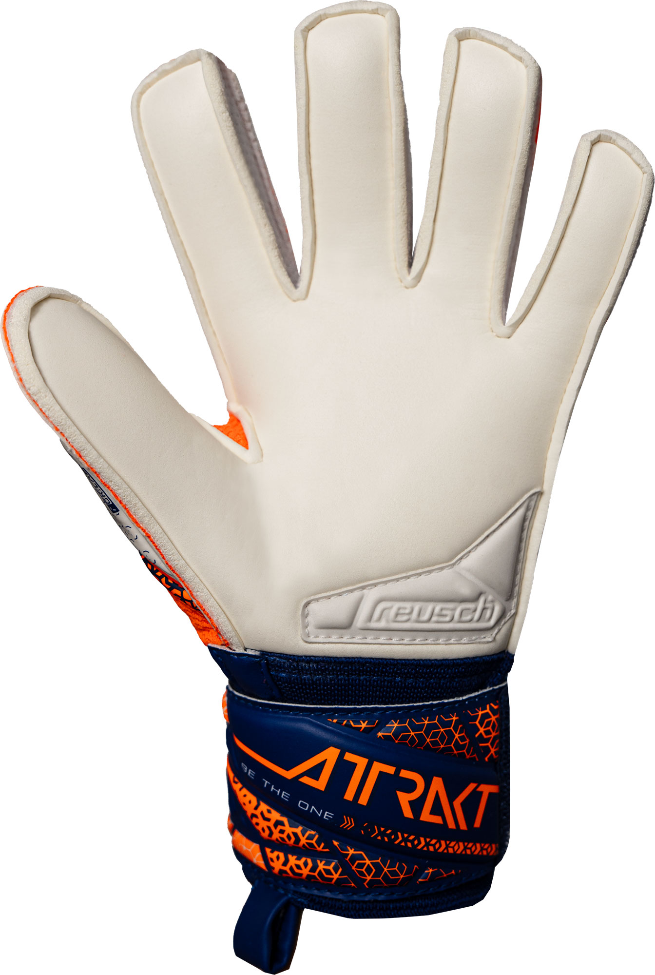 Reusch Attrakt Silver Junior shock orng/energ blue