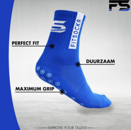 Fitsockr Chaussettes antidérapantes Bleu