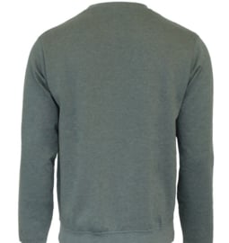 Donnay Junior - Fleece Crew Sweater Ian - Legergroen gemêleerd