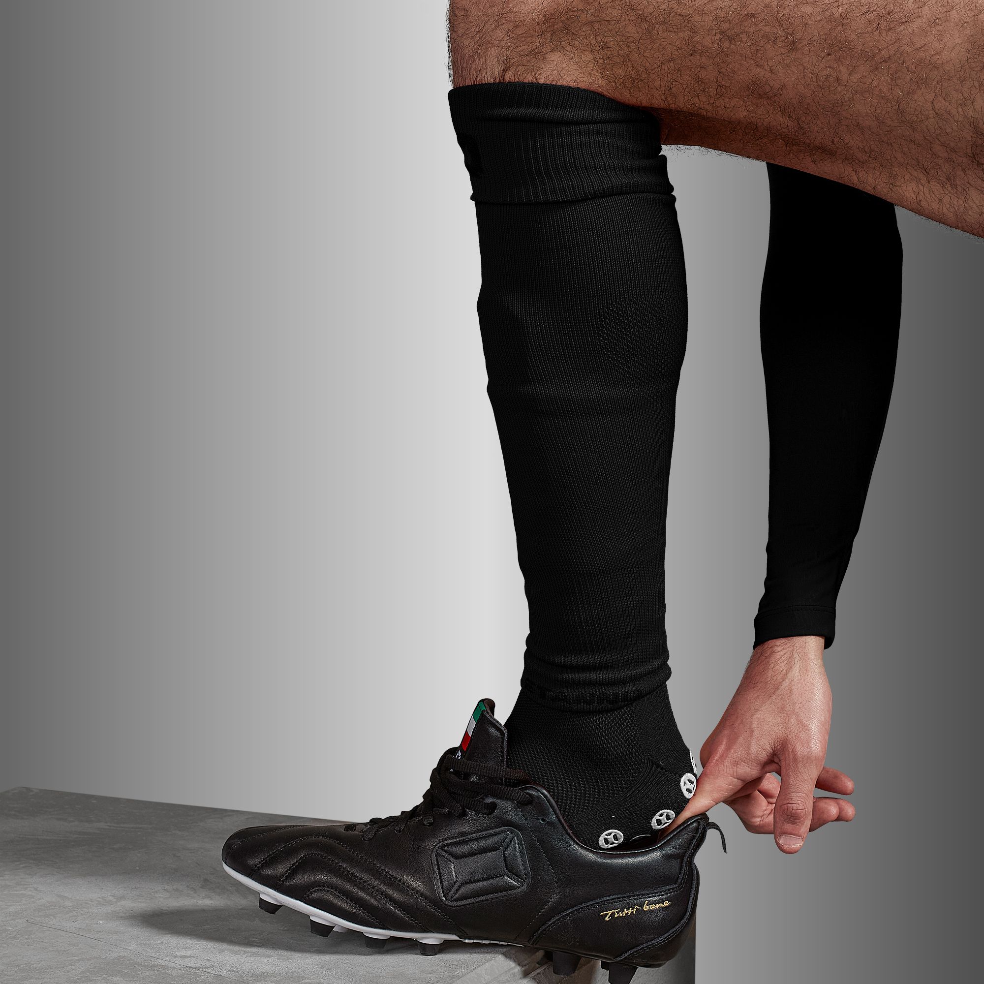 Stanno Move Footless Socks Black