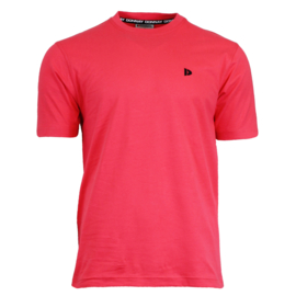 Donnay Heren - T-Shirt Vince - Koraal Rood/roze