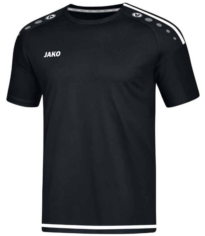 JAKO T-shirt/Shirt Striker 2.0 KM Zwart/Wit