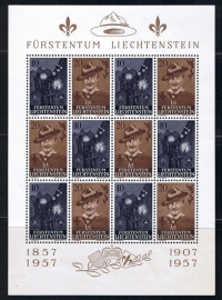 Liechtenstein michel 360/3610 padvinderij compleet postfrisse klienbogen. cat waarde 30.00