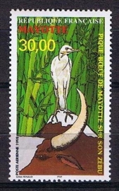 Mayotte vogel / dieren michel no 45  1998 cat waarde 11,-