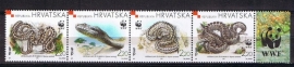 Croatien WWF michel 500/503 in strip postfris, cat waarde 3.60