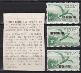 Norfolk islands specimen set