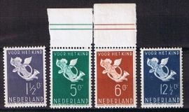 Nvph 289/292 postfris. Cat waarde 150.00