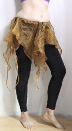 COPPER GOLDEN Gypsy skirt with different lengths of points. - fits XS, S, M