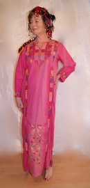 Authentic Bedouin Thobe Egypt gradient PINK dress